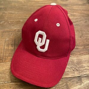 Oklahoma Sooners Football Big 12 Conference Top Of The World Hat Cap OS VTG